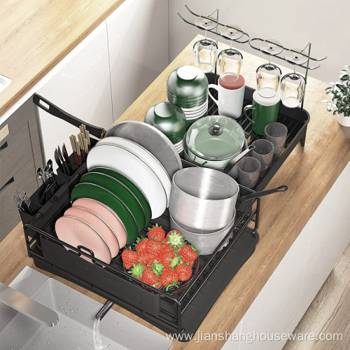 Rust Resistant 2 in 1 Dish Draining Rack